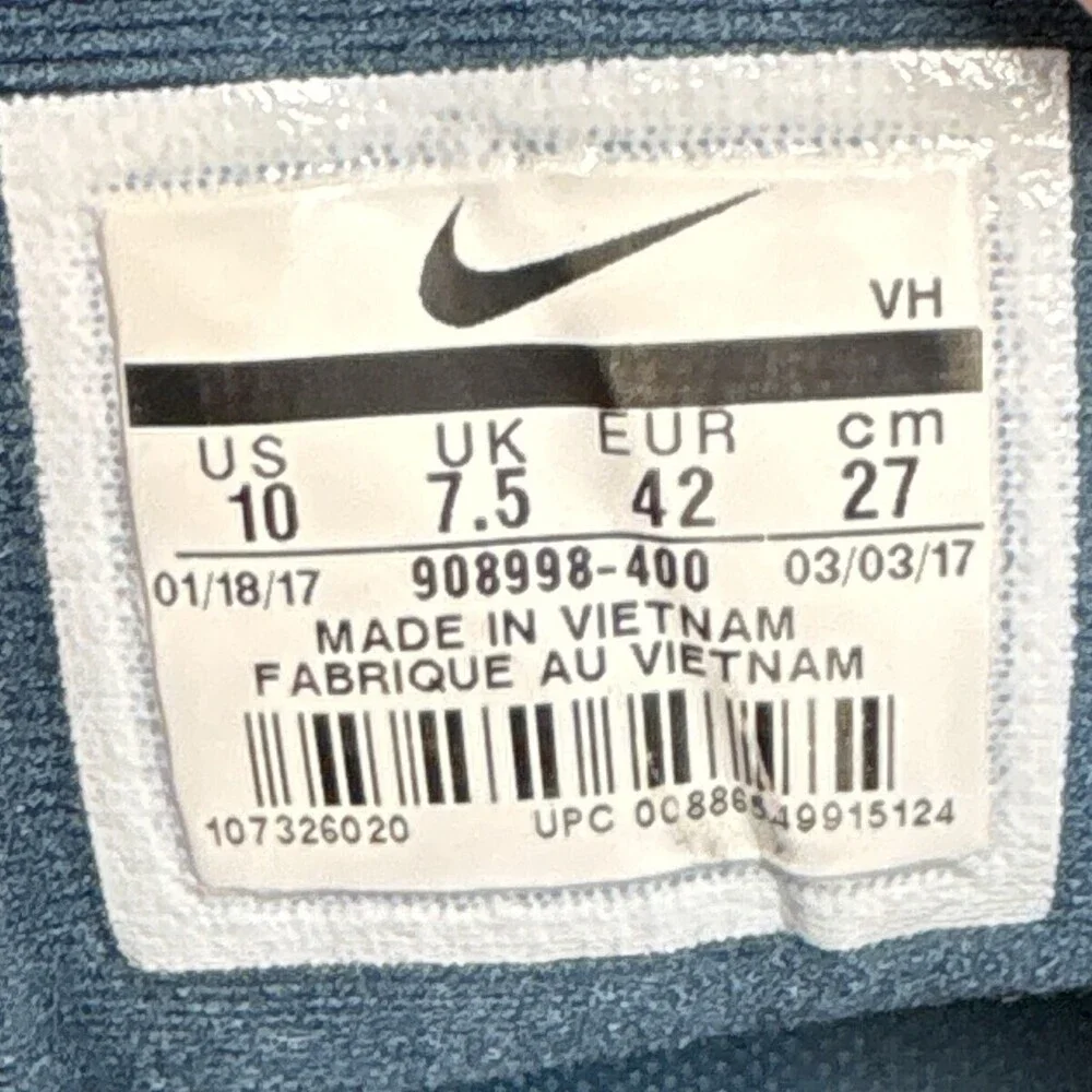 Nike Lunar Apparent Green Blue Womens US Size 10 EUR 42 908998-400 Running Shoes